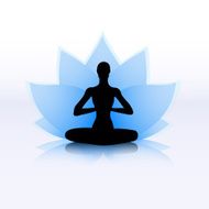 Lotus yoga symbol