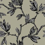 Seamless Pattern with floral ornament N170