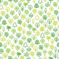 Seamless pattern with trees N18