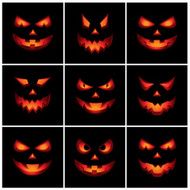 Jack O&#039;Lantern Scary Faces