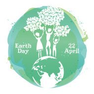 Celebrating card for Earth Day N2