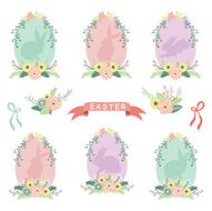 Floral Easter Eggs -illustration