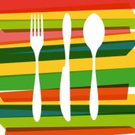 Cutlery contemporary background N4