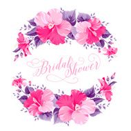 Hibiscus flower wreath N3