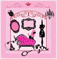 Princess Room - illustration for girls N2