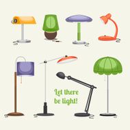 Furniture Floor lamp and table lamps N2