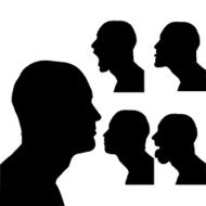 Vector silhouettes man N9