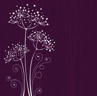Lilac floral background