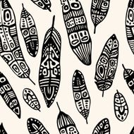 Ethnic Feather background