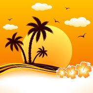 Tropical Beach Sunset N2