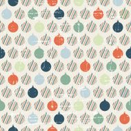 Christmas and Holidays seamless pattern with balls N3