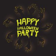 Hands halloween concept for decorate