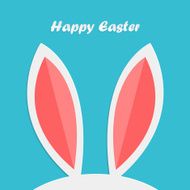 Abstract easter rabbit ears
