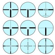 Cross hair and target set