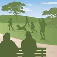 Park Bench Scene N2