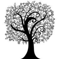 Tree in black and white N2