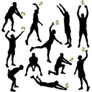 Volleyball Silhouettes N2