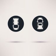 Parking vector icon graphic design flat style
