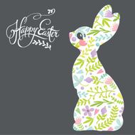 Easter bunny holiday greeting card
