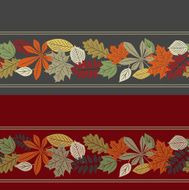 Colorful autumn leaf seamless pattern