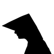 Vector silhouette of Chinese N10