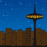 Late Night Party Cityscape