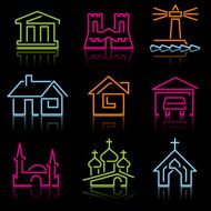 line architectural icons