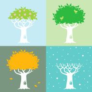 Four seasons and a tree