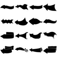 Arrows big set silhouette
