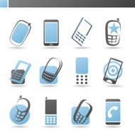 Mobile phones Collection of design elements