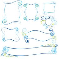 Blue wave frame design
