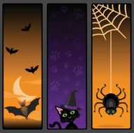 Cute Vertical Halloween Banners