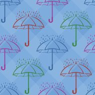 Umbrella and rain background N2