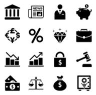 Finance Trading Related Icons Set 1 N2