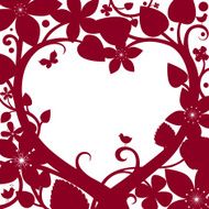 Floral Paper-cut style border