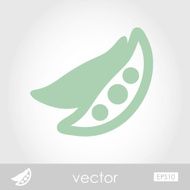 Vector Pea icon