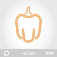 Vector Pepper icon