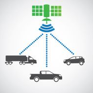 Smart car system with wireless connectivity satellite Connected Car