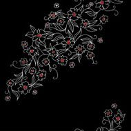 Japan pattern with flowers N2