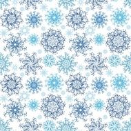 Seamless snowflakes pattern N15