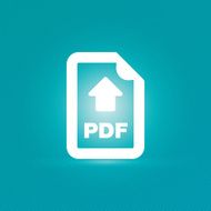 PDF download icon with stripped background