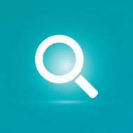 Magnifier icon with stripped background