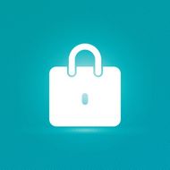 Lock icon with stripped background