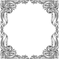 Floral hand drawing ornament