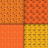 Seamless tile Halloween backgrounds