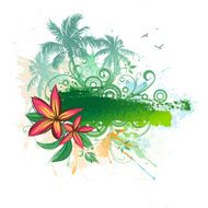 Abstract tropical background