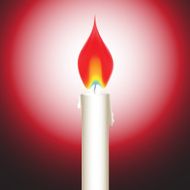 Vector candle flame