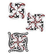 Tribal Black-red Tattoo Design N2