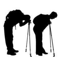 Vector Silhouette Of People N731