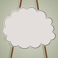 Vector background with cloud and ropes eps10